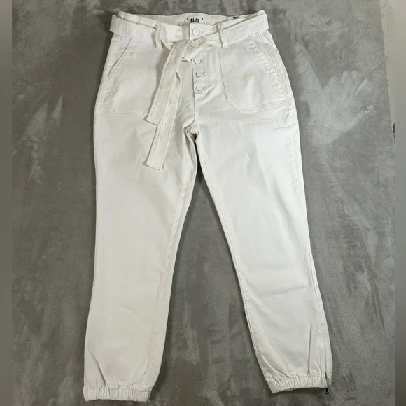 Paige mayslie white utility jogger pants - Picture 2 of 16